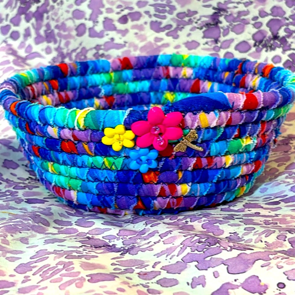 Handmade rope basket